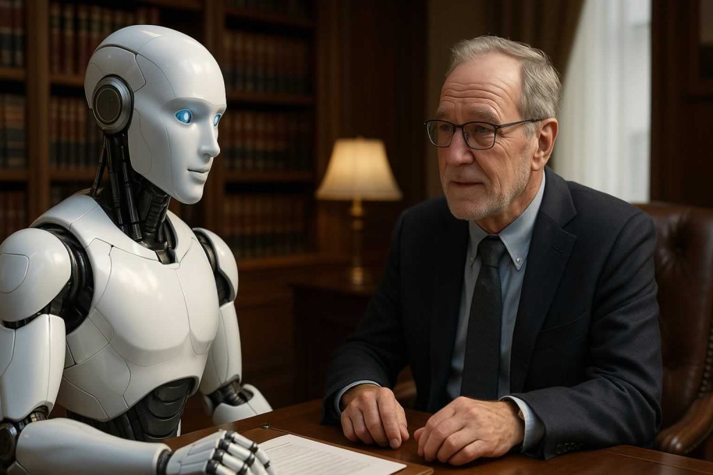 AI helping receive clients in legal practice.