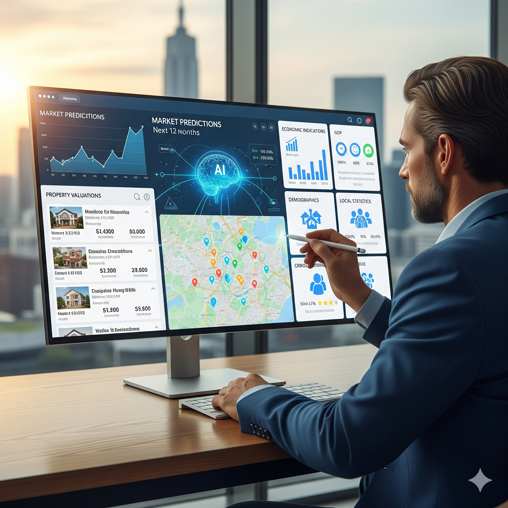 AI implementation in real estate agency systems