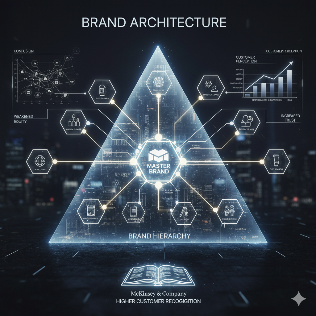 Company brand architecture map