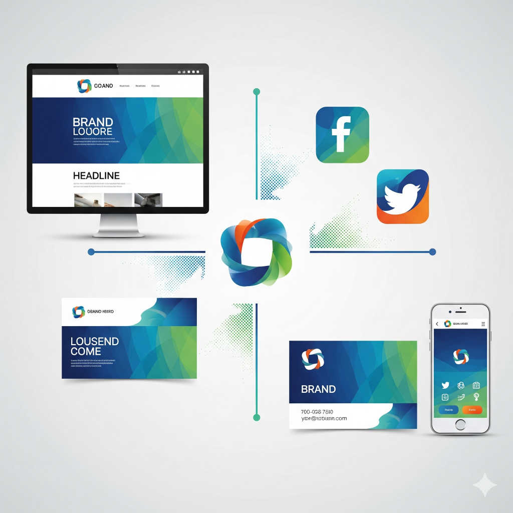 Branding visual identity and logo design
