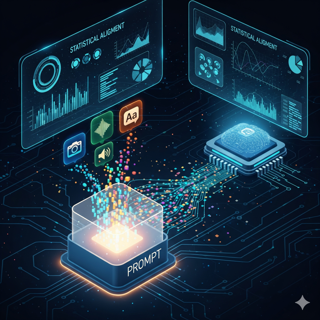 Multimodal AI prompt integration with text image audio and video