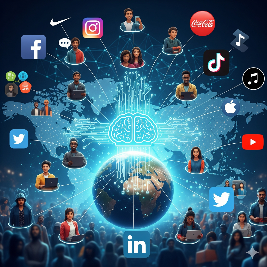 Social media presence and monetization design