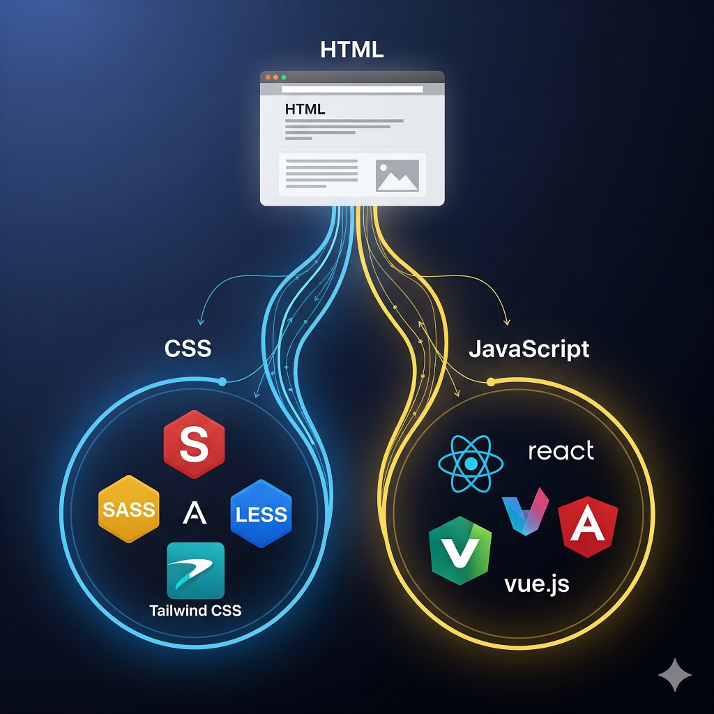 What technologies are used for front-end design? - WEBSITE DESIGN