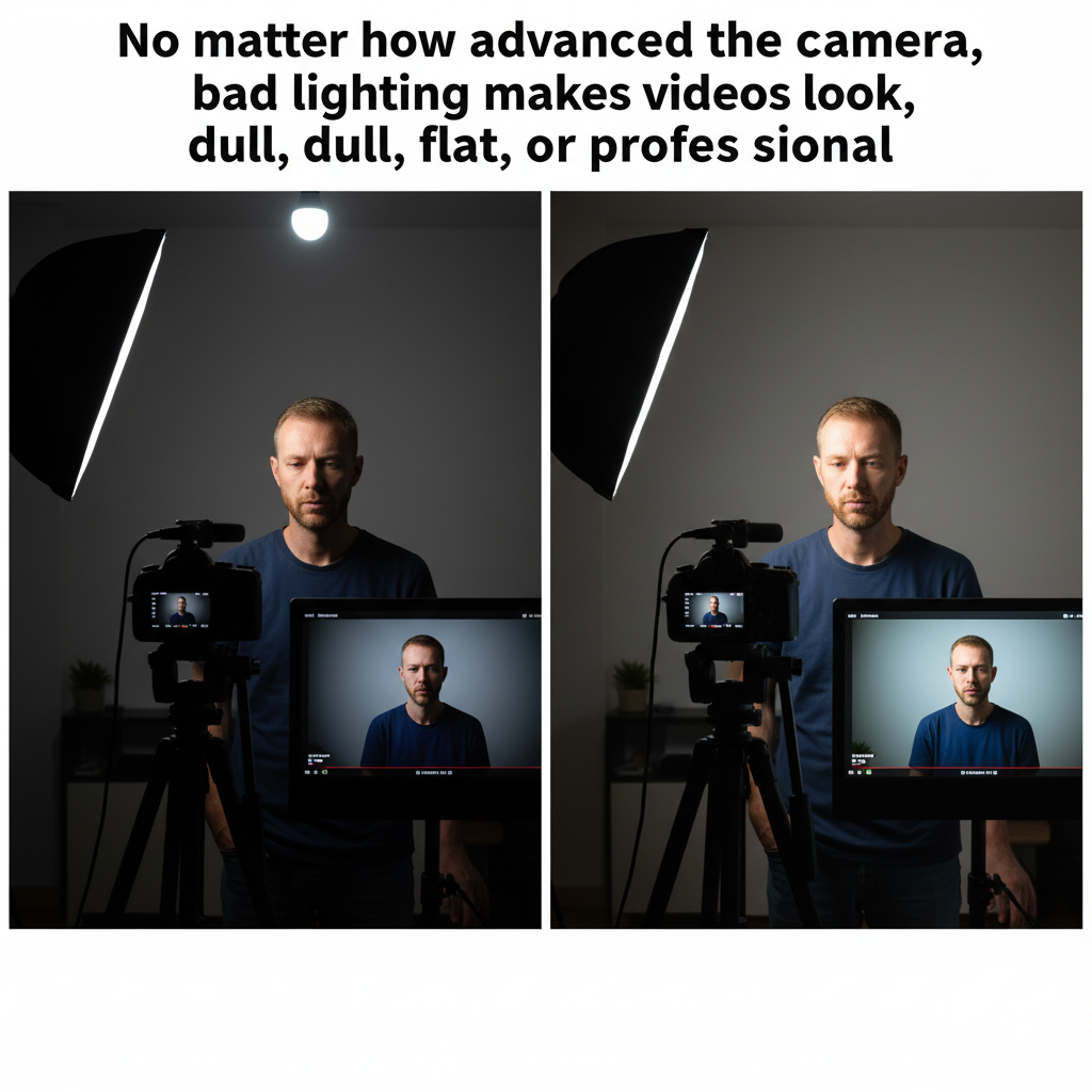 TikTok creator lighting setup