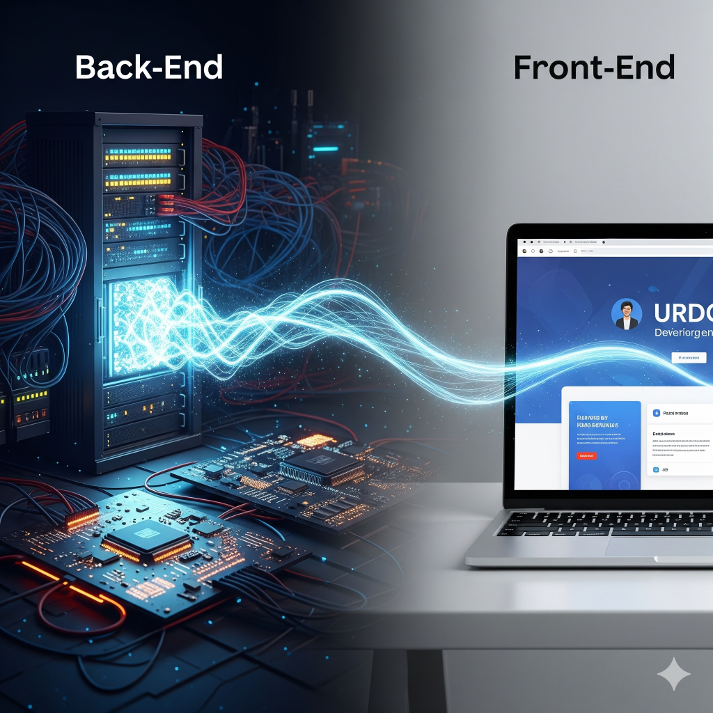 Full-stack website design integrating frontend backend and infrastructure