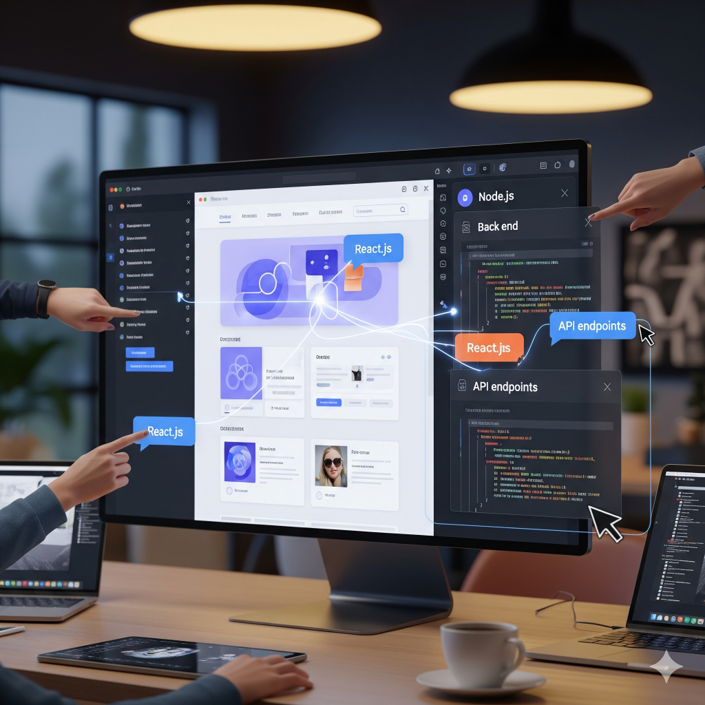 Full-stack website interface and frontend design