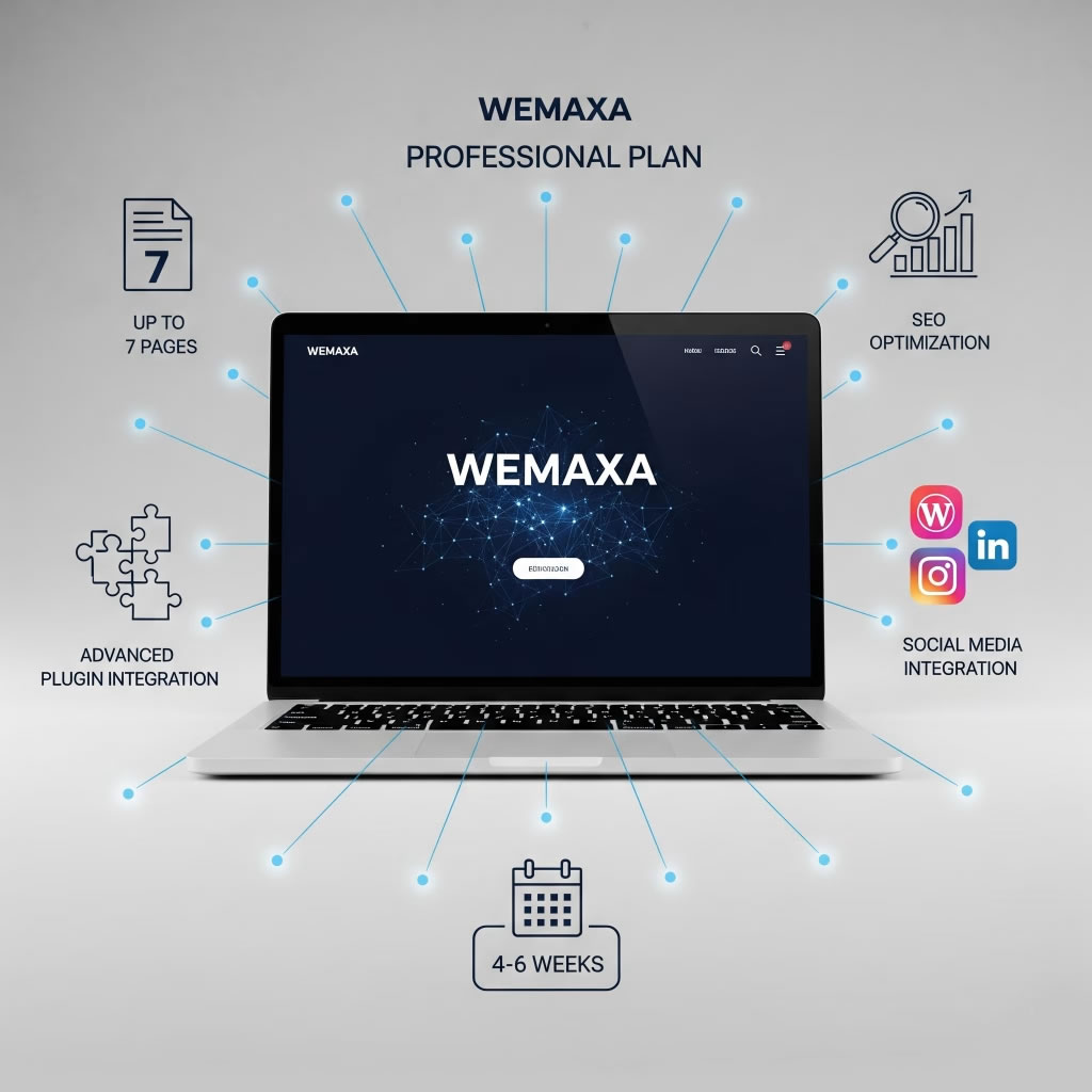 Wemaxa professional web development plan